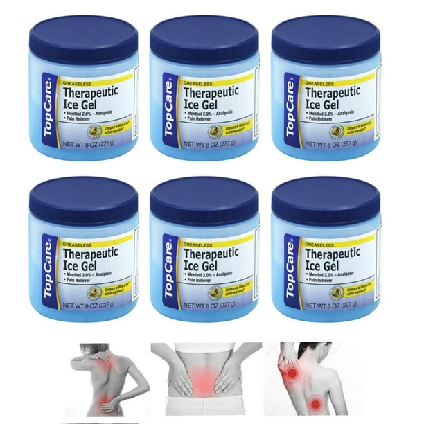 6 Analgesic Gel Menthol Muscle Joint Rub Back Pain Ache Sprain Relief