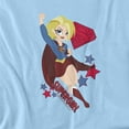 thumbnail image 2 of DC Superhero Girls Supergirl Women's T Shirt, Light Blue, Large, 2 of 6