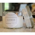 thumbnail image 4 of Zen-Me Creations Landon Luxury 16 oz. Unisex Fragrance Scented Soy Coconut Wax Blend Candle with 90 Burn Time, Wood Wick and Clean Scent, 4 of 5
