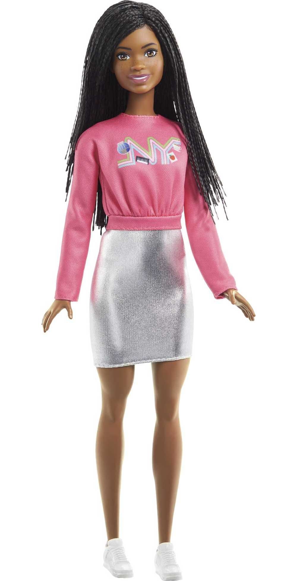 Barbie It Takes Two Brooklyn Doll with Braided Hair, Pink NYC Shirt ...