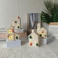 thumbnail image 2 of Ceramic Xmas Village Holiday House Figurine For Tabletop Indoor Festive., 2 of 5