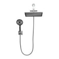 thumbnail image 3 of Cobbe Adjustable 12 Inch Rectangular High Pressure Dual Shower Head with 6-Spray Handheld Shower, Chrome, 3 of 11