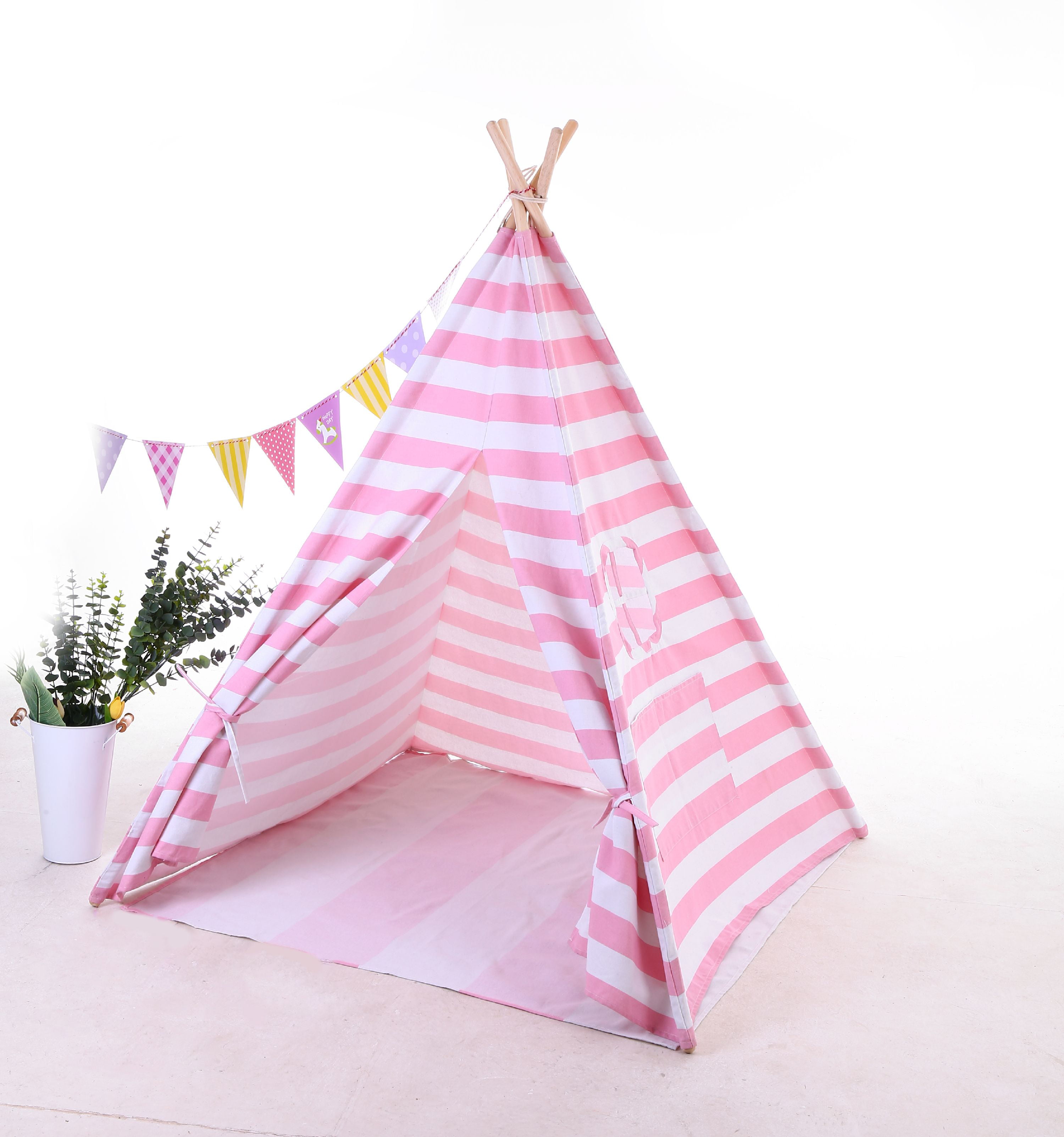 Kids Indian Teepee Play Tent for Outdoor/Indoor Foldable Playhouse Toy Toddler 