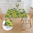 thumbnail image 2 of BANET Palm Leaves Square Tablecloth Waterproof Durable Cloth Tablecloths Washable Fabric Table Cover Wrinkle Resistant Table Cloth for Indoor Outdoor Kitchen Party Dining Room white, 2 of 8