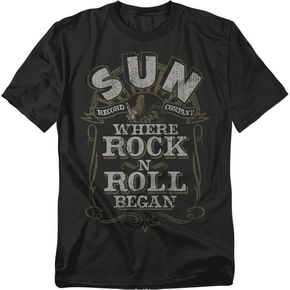 Sun T-Shirt Where Rock Began Unisex Graphic Tee For Men & Women Black 