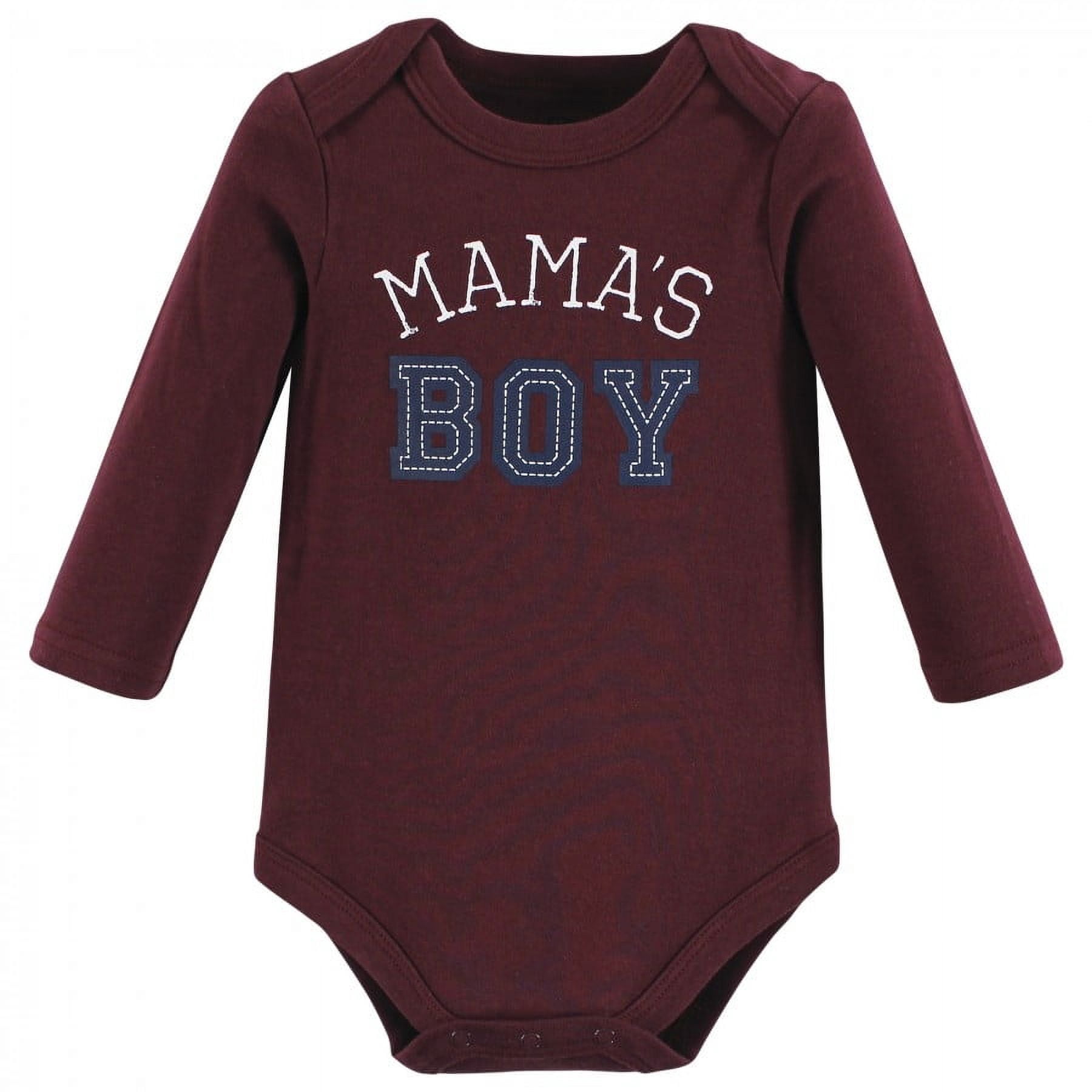 Hudson Baby Cotton Long-Sleeve Bodysuits, 3- Pack, Newborn- 24 Months