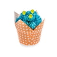 thumbnail image 2 of Panificio 1 oz Tulip Polka-Dotted Hot Orange Paper Regular Baking Cup - 3" x 3" x 3" - 200 count box, 2 of 11