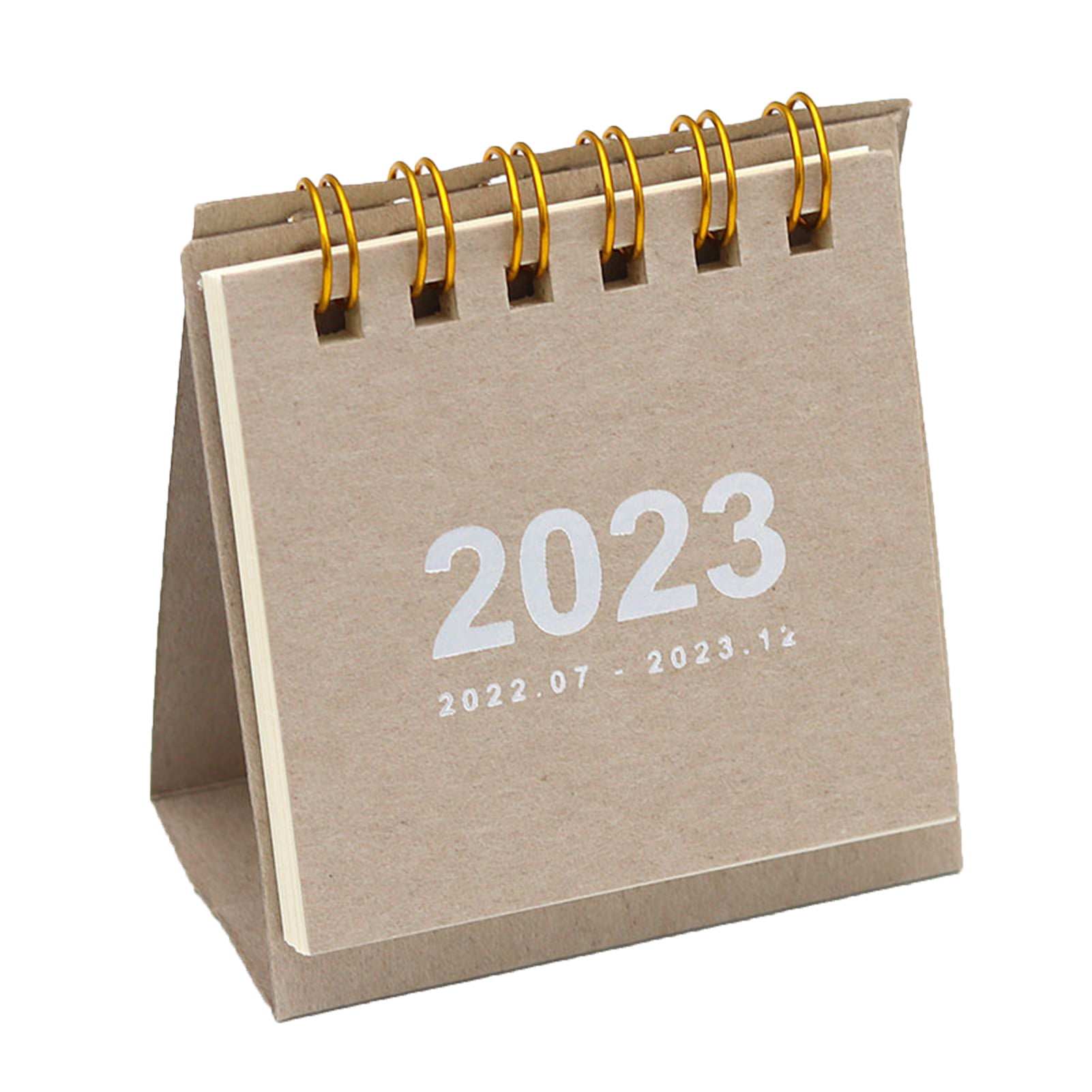 4 pcs mini calendrier de bureau 2022-2023 août 2022 à décembre 2023 Petit  calendrier de bureau mensuel 2023 Flip Standing Desktop Calendar 2023 Twin  Wire Binding avec