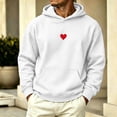 thumbnail image 2 of Vetsdori Mens Long Sleeve Sweatshirts Fashion Winter Pullover Pocket Outdoor Hooded Hoodie Casual Stylish Tops for Men Graphic, 2 of 7