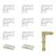 thumbnail image 2 of Conector COB de 8 mm Conector de Esquina/en Forma de L de 40 Piezas, Conectores Sin Espacios de 10 Piezas para Tiras de Luces LED COB, NO para Luces de Cinta de 10 mm, 2 of 8