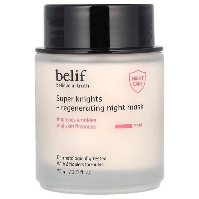 Mascarilla de belleza nocturna Belif Super Knights Regenerating 75 ml