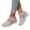 Beige, variant on Walking Shoes for Women Mesh Knit Washable Buckle Soft Stretch Flats Dressy Breathable Mary Jane Shoe Outdoor Lounge Sneakers with Arch Support
