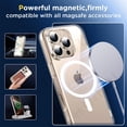 thumbnail image 4 of Magnetic Case For iPhone 16 15 14 13 11 Pro Max Plus XS Max XR 7 8 Plus Crystal Clear Protective with Magsafe Transparent Cover Transparent iPhone 11 Pro, 4 of 5
