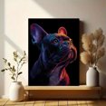 thumbnail image 6 of French Bulldog Neon Pop Art Canvas Print, Trendy Pet Wall Art for Living Room Bedroom Office Cafe Home Decor, 6 of 8