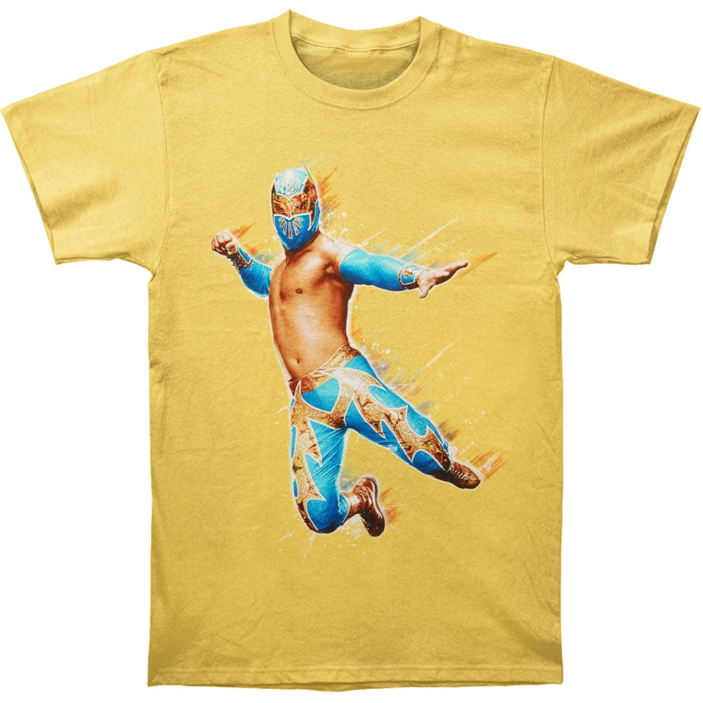 WWE Men's Sin Cara T-shirt Yellow 