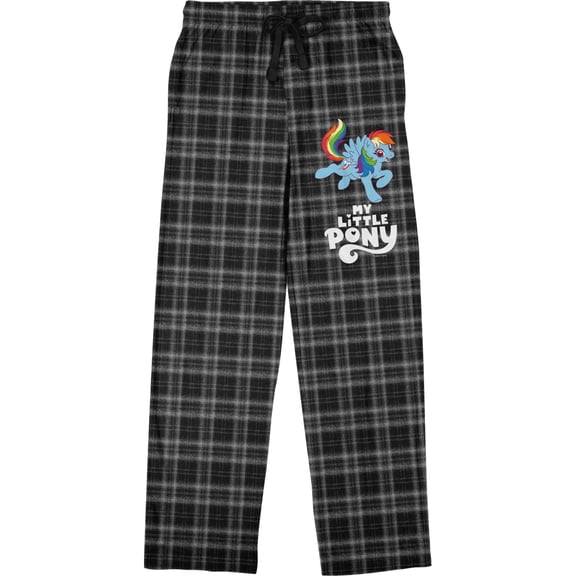 My Little Pony Friendship Is Magic Plaid Men's Sleep Pants-Large