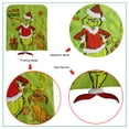 thumbnail image 4 of Funda para Silla Monstruos Navideños Comedor Suministros Fiesta Navidad Verde, 4 of 4