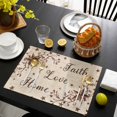 thumbnail image 3 of Brown Farmhouse Placemats Set of 6, Retro Country Stars Rustic Branches Berry Placemats for Dining Table, Place Mats for Kitchen Tabletop, Waterproof Wipeable Dining Table Mats Set, 3 of 9