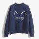 thumbnail image 4 of ICHUANYI Clearance Womens Winter Sexy Round Neck Long Sleeve Tops Printed Regular Blouse(Blue, XL) ICHUANYI WER2023081404301, 4 of 4
