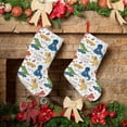 thumbnail image 6 of Bingfone Dinosaur (2) Print Personalized Christmas Stocking - Snowman Design Large 18 inch,Family Holiday Season Decor, 6 of 8