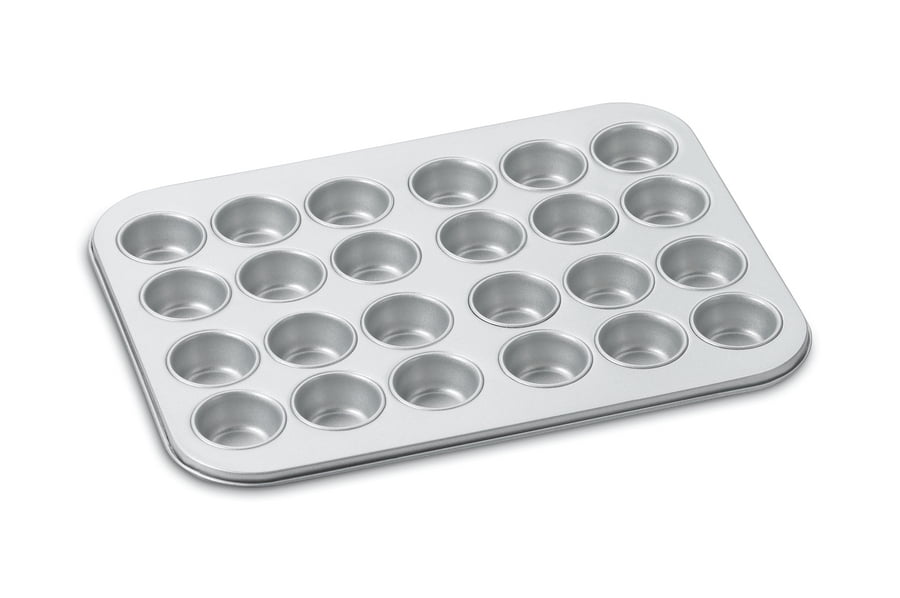 Gray Good Cook AirPerfect Nonstick 24 Cup Mini Muffin and Cupcake Pan 