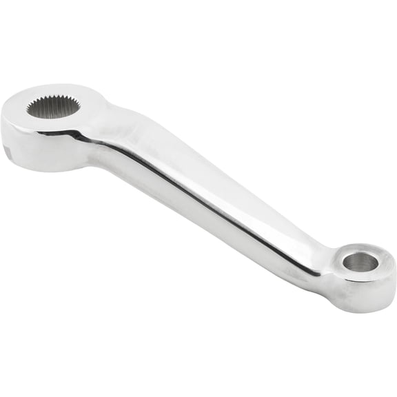 2 Inch Offset Vega Pitman Steering Arm, Tapered for Tie Rod, Polished