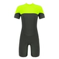 thumbnail image 2 of MSemis Kids Boys Girls Boyleg Swimsuit Rash Guard UPF 50+One Piece Bathing Suit, 2 of 4