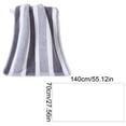 thumbnail image 3 of Serviette de Bain en Molleton Corail Doux Rayé 55x27 Pouces Séchage Rapide Absorbant Polyester Serviette de Douche pour Adultes 1 Unité, 3 of 6