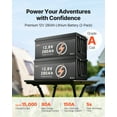 thumbnail image 2 of VEVOR 2 Pack 12V 280Ah Deep Cycle LiFePO4 Battery BMS Lithium Iron Phosphate Battery, 2 of 9