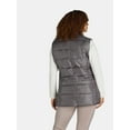 thumbnail image 3 of Big Chill Women's and Women's Plus Long Cire Puffer Vest, Sizes S-3X, 3 of 5