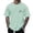 Mint Green, variant on Afdoent Mens T-Shirt Male Raglan Sleeve Letter Print Short Sleeve Crew Neck T Shirt Floral Fashion Trend Bottoming Shirt Comfort Tee Shirts