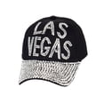 thumbnail image 1 of Womens Las Vegas Studded Fashion Baseball Cap - Black, 1 of 2