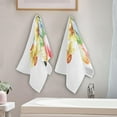 thumbnail image 4 of Dreamtimes Watercolor Easter Eggs Hand Towels 2 PCS, Spring Flowers Kitchen Towel Ultra Soft and Highly Absorbent,Decorative Fingertip Face Towel for Bathroom Hotel, 28.3"x14.4", 4 of 6