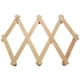 thumbnail image 1 of Accordion Wall Hanger 10 Hooks Pack Of 2 Natural Wood Expandable Accordion Coat Rack Hanger 2 Pack, 1 of 5