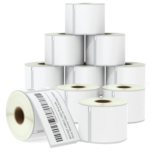 BETCKEY - Compatible DYMO 30256 (2-5/16" x 4") Shipping Labels, Perforated, Compatible with DYMO Labelwriter 450, 4XL, NOT FIT 550 & 5XL [10 Rolls/30