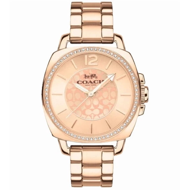 Coach (14503142) Boyfriend Crystal Bezel Logo Dial Rose Gold  display picture 1