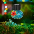 thumbnail image 4 of JoyMoreHome Solar Lights Outdoor Waterproof, Solar Powered Hanging Lights Cracked Glass Hanging Globes for Decoration, Garden Tree Ornaments, 4 of 5