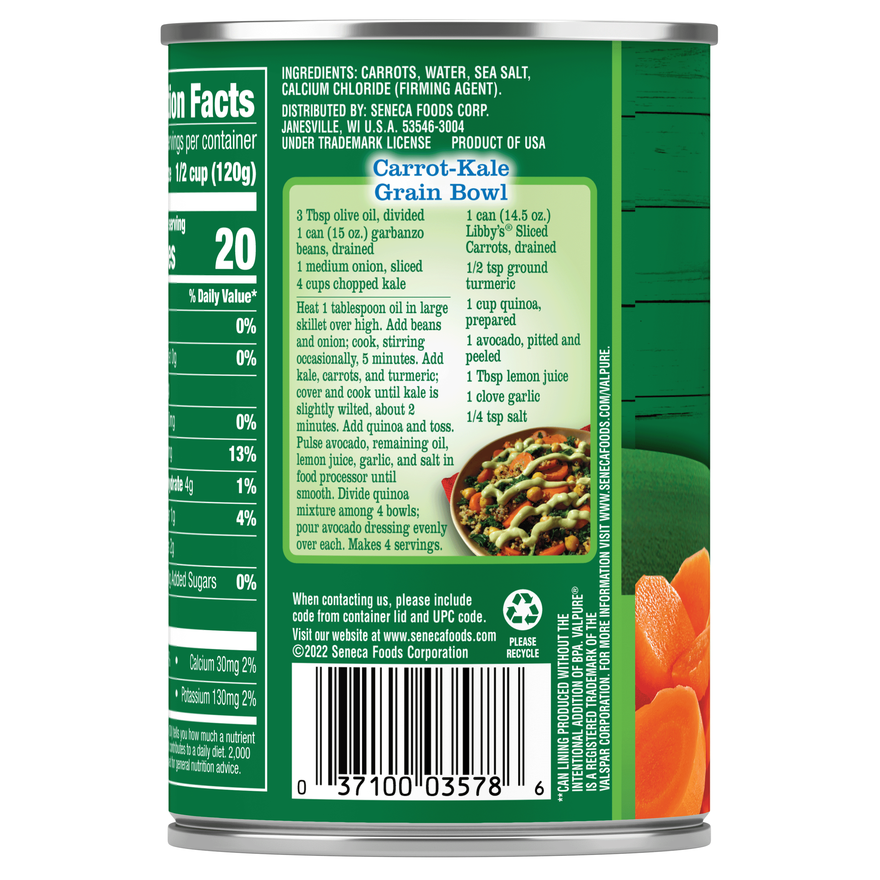 (2 pack) Libby's Sliced Carrots, 14.5 oz.