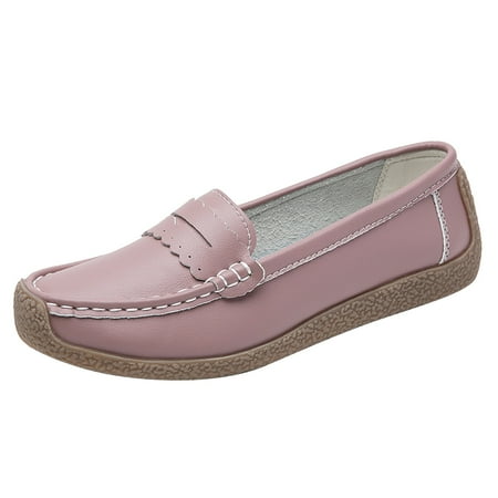 

Sopiago Toddler Little Kid Boys Girls Soft Slip On Loafers Dress Flat Shoes Pink 8