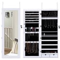 thumbnail image 6 of KING BIRD Jewelry Organizer 15 LEDs Light Lockable Jewelry Armoire Storage Holder Box Door Wall Mounted Jewelry Cabinet with Full Length Mirror and 2 Drawers, Durable Design Bearing Weight 22 lbs, 6 of 9