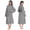 Gray, variant on Women’s Fleece Robes, Soft Plush Knee Length Bathrobe with Shawl and Side Pockets, Comfy Robes for Women Fast Dry, Female Robes for Family Pajama,SPA, Size M, Gray
