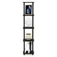thumbnail image 4 of Furinno Durable 11.6 W x 11.6 D x 57.7 H 5-Shelf Freestanding Shelving Unit, Black, 4 of 6