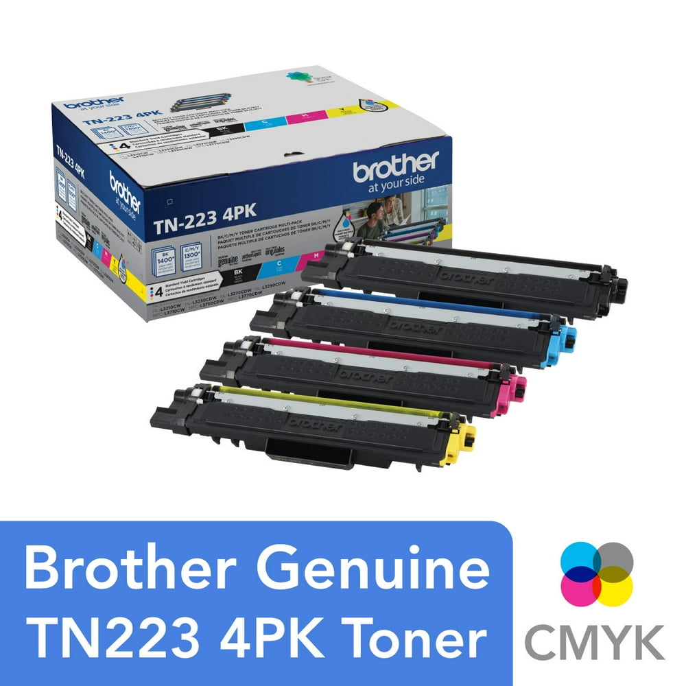 Brother Genuine StandardYield Toner Cartridge Four Pack TN223 4PK