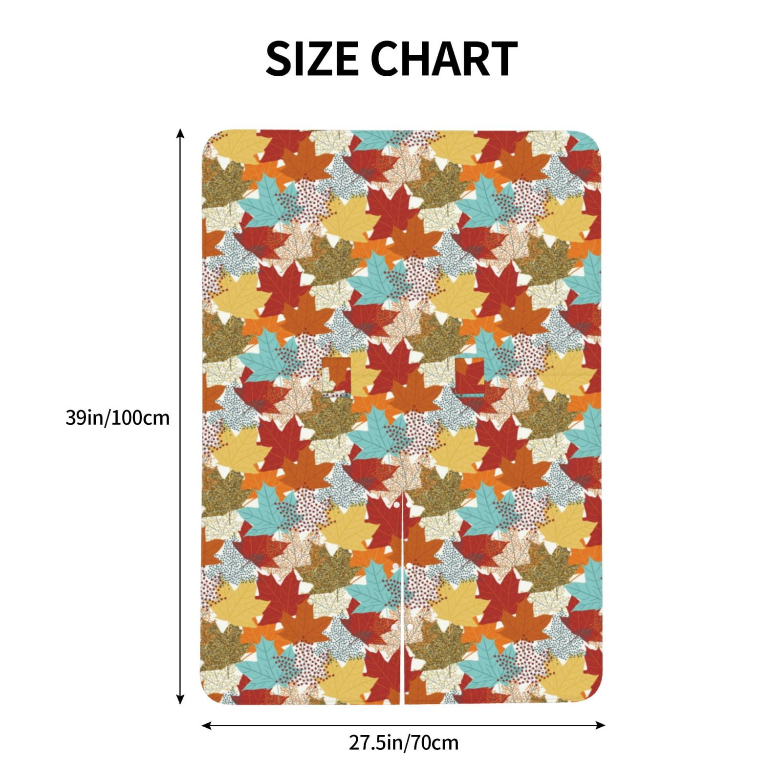 Naloa Fall Maple Leaves Baby Car Seat Cover, Breathable Baby Carrier Cover, Multiuse Baby Carrier Cover & Nursing Breastfeeding Cover