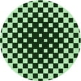 thumbnail image 1 of Ahgly Company Indoor Round Patterned Light Green Area Rugs, 7' Round, 1 of 6