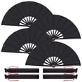 thumbnail image 1 of Paquete de 4 Ventiladores Grandes Plegables Zulema Negro, 1 of 8