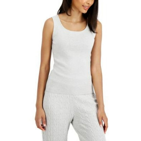 MSRP $40 Charter Club Sleeveless Tank Top Gray Size Small