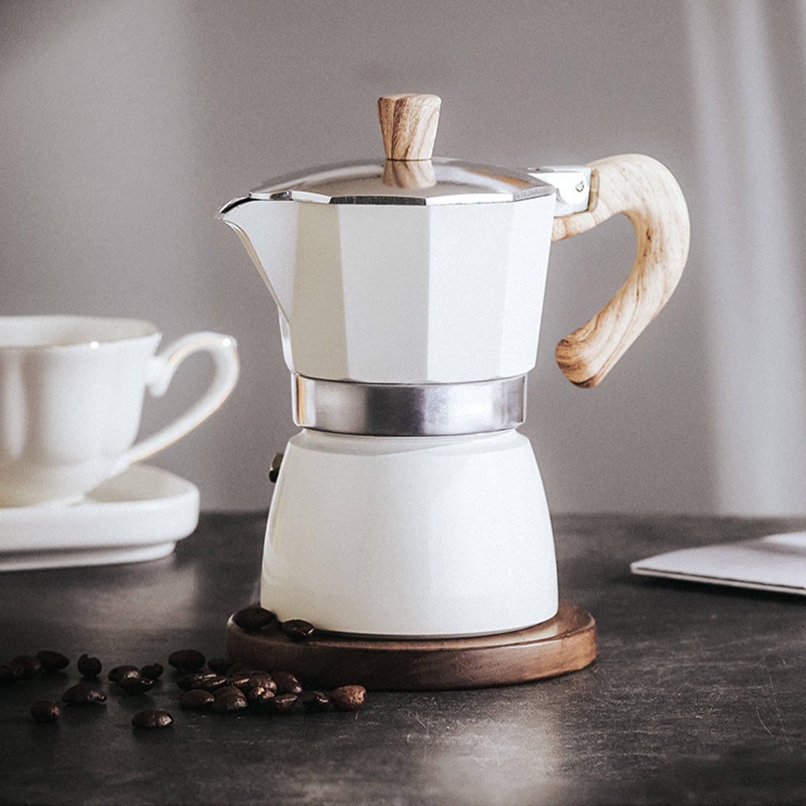 Classic Stovetop Espresso And Coffee Maker,Moka Pot For Italian And Cuban Café Brewing,Greca Coffee Maker,12 Espresso Cups