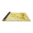 thumbnail image 2 of Ahgly Company Indoor Square Solid Yellow Modern Area Rugs, 3' Square, 2 of 4