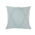 thumbnail image 4 of Laddha Home Designs Handwoven Diamond Tufted Textured Shag Throw Pillow - 18" - Blue - Set of 2, 4 of 9
